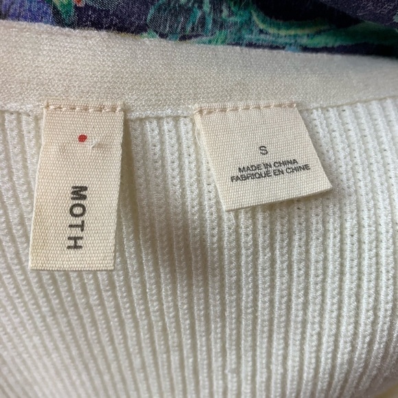 NWOT Moth Anthro Sleeveless Scarf Sweater - Picture 6 of 8